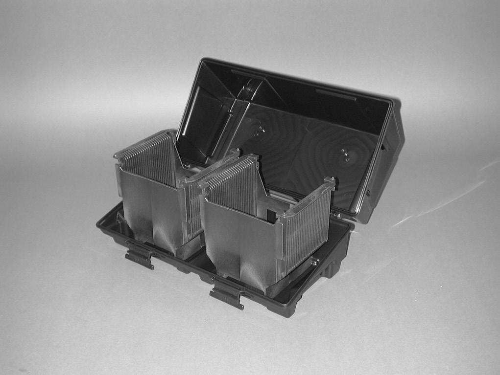 H3150 Series Optimum Performance and High Storage Density Five degree wafer tilt from wafers vertical (unless noted) allows wafers to rest on their backsides, reducing movement and particle