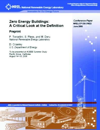 Definitions of NZEB s Net Zero Site Energy Net Zero Source Energy Net Zero Emissions Net Zero