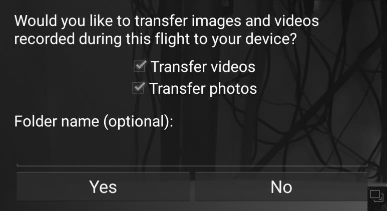 Note: You may also see this prompt if you lose and later regain connectivity to the aircraft.