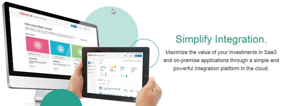 Oracle Integration Cloud Service Demo See Simplified SaaS and On-Premise