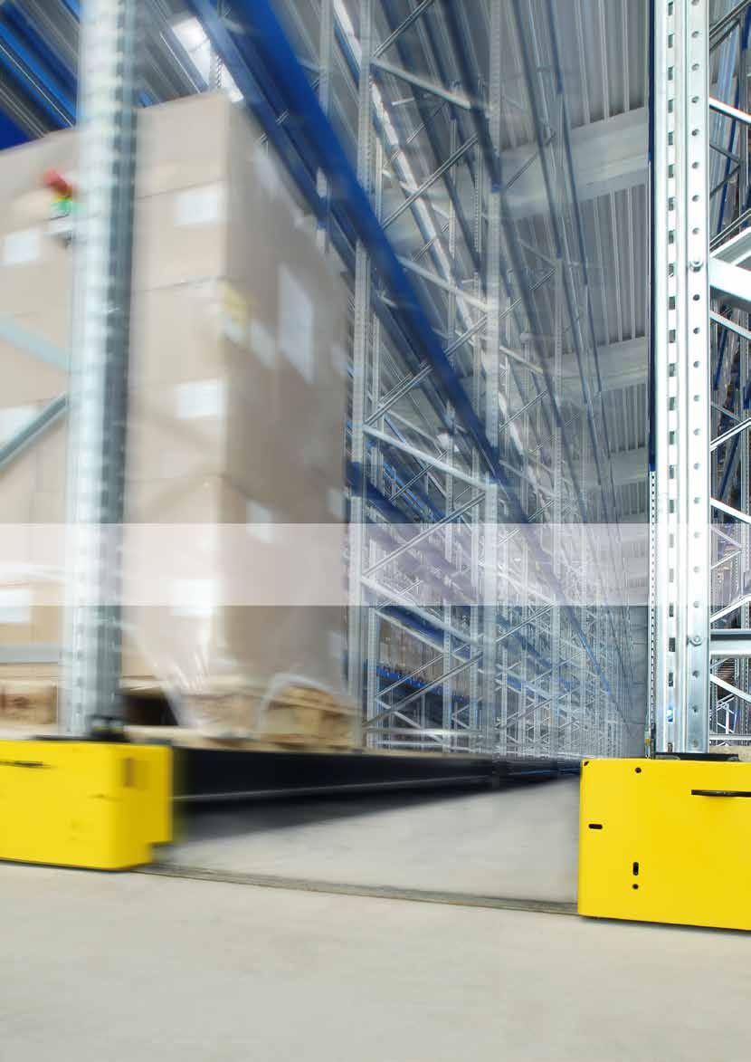 152 Area gained 44 % Mobile racking system for increased storage capacity Warehouse Comparison 100 %