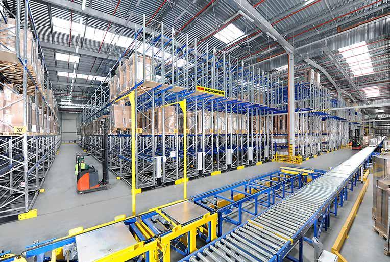 RACKING SYSTEMS CONVEYING SYSTEMS The storage goods determine the racking system Strong and flexible racking systems for pallets and long goods storage as essential components in economical