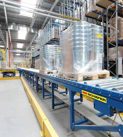 Pallet conveying systems essential link between components of a modern and efficient intralogistics.