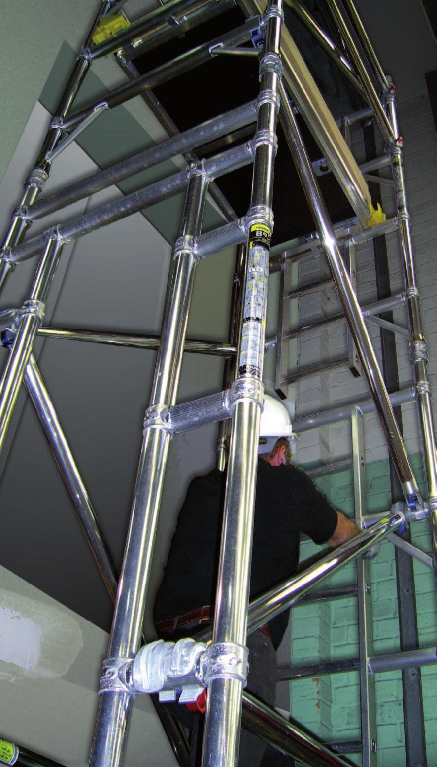 Boss Lift Shaft Lightweight industrial aluminium modular lift shaft/confined space access tower system, ideal for lift shaft installation & servicing or confined