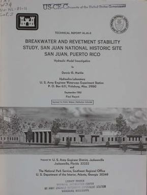 CHL Coastal R&D Efforts for PR Model study of locations for a proposed breakwater in San