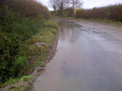 Detection of road salt runoff at Swanhills A 20 November 2012 Water temp. (min) = 5.