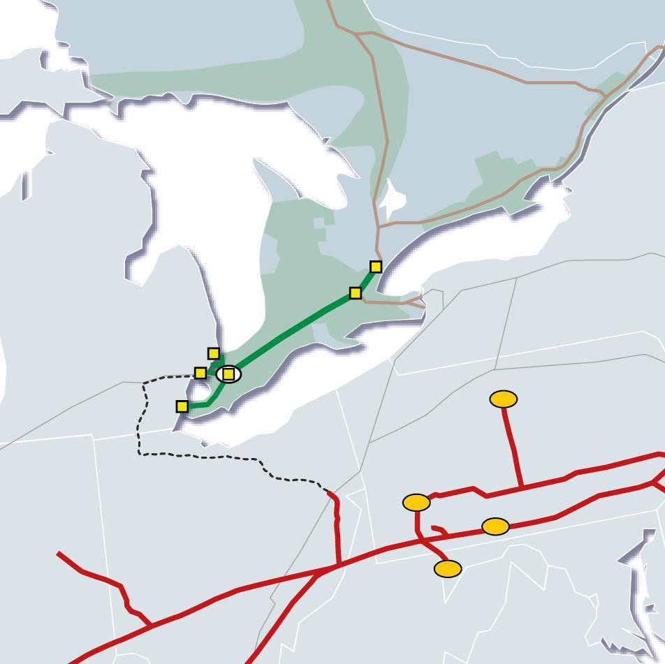 NEXUS and TEAL QC ON Connecting Marcellus and Utica supplies to LDCs, power generators and industrials in Ohio, Michigan, Chicago and Ontario Project Scope: MI Dawn Hub TORONTO NY U.S. Northeast NEXUS: 1.