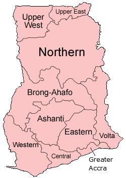 Fig. 1: Map of Ghana showing the Regions and the Districts of study Sissala District Birim South District Shama Ahanta District Results and Discussions Most of the vegetable farmers in the three