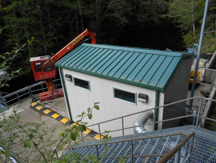 Figure 3.4: Water Dam building on top of the concrete structure.