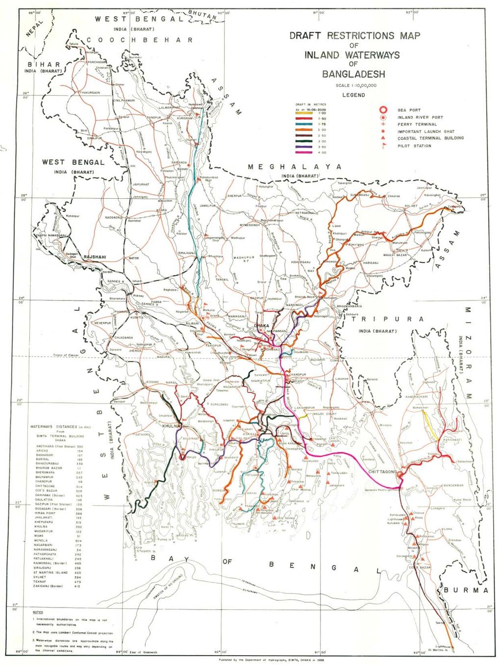 Bangladesh has one of the largest inland waterway networks in the world, connects almost all the country s major cities, towns, and commercial