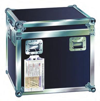 Shipping in a Transit Case ATA-compliant transit case with recessed latches and handles While we cannot ensure compliance with markings such as up arrows or This End Up, properly placing the shipping