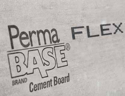 PermaBase brand Cement Flex Cement Board Board Easy To Bend, Yet Stays Strong When You Want The Best Substrate That Bends Like No Other: PermaBase brand Flex Cement Board This very flexible PermaBase