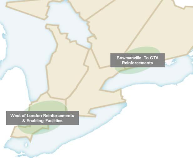 Transmission to Enable Resources in Southern Ontario If significant resources are developed, they will likely be located at existing generation sites in Southern Ontario to leverage existing