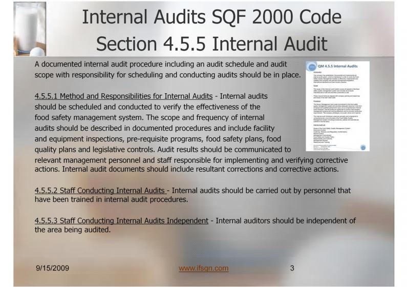 Step Seven: Internal Auditing Training & Checklists Internal Auditor Training - An interactive and