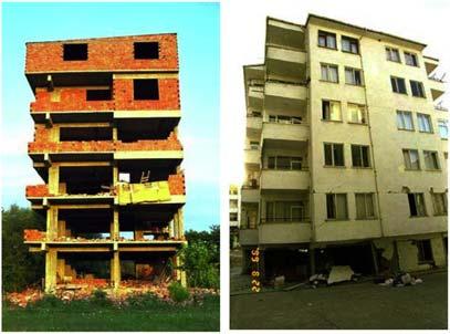 October 12-17, 28, Beijing, China (a) Damage to masonry infill walls (b) Failure of building frame with masonry infill Figure 1 Damage of moment resisting frame building In case of residential