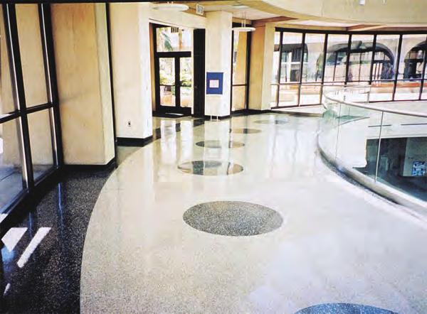 Rock Hard Step 1 Stone Hardener will harden the surface of the terrazzo, thus making it ultra resistant to scratching and staining.
