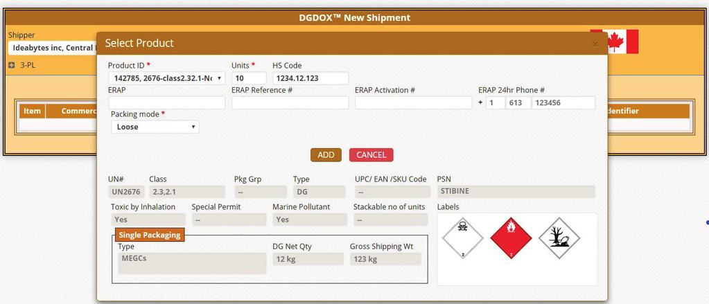 IATA IMDG TDG 49-CFR DOX Multi-Modal Declarations of DG & n DG Shipments Ensures packaging complies to packing instuctions per applicable regulations.