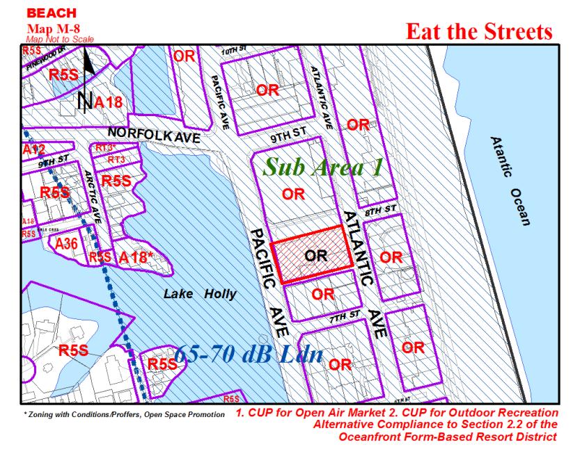 11 April 8, 2015 Public Hearing APPLICANT: EAT THE STREETS 757 PROPERTY OWNER: MIKE STANDING REQUESTS: 1. Alternative Compliance to the Oceanfront Resort District Form-Based Code 2.