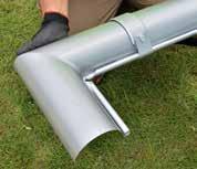 High performing material Steel is an extremely versatile material and an ideal choice for rainwater downpipe and gutter systems.