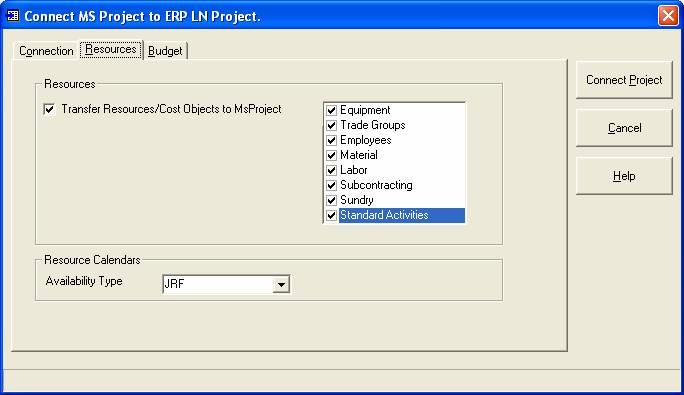 Integration with Microsoft Project 3-7 Connection Node: The activity node taken from the activity structure to which the connection is made.