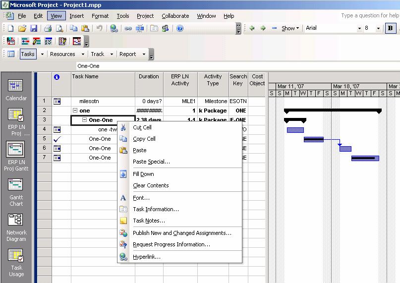 Integration with Microsoft Project 3-27 6