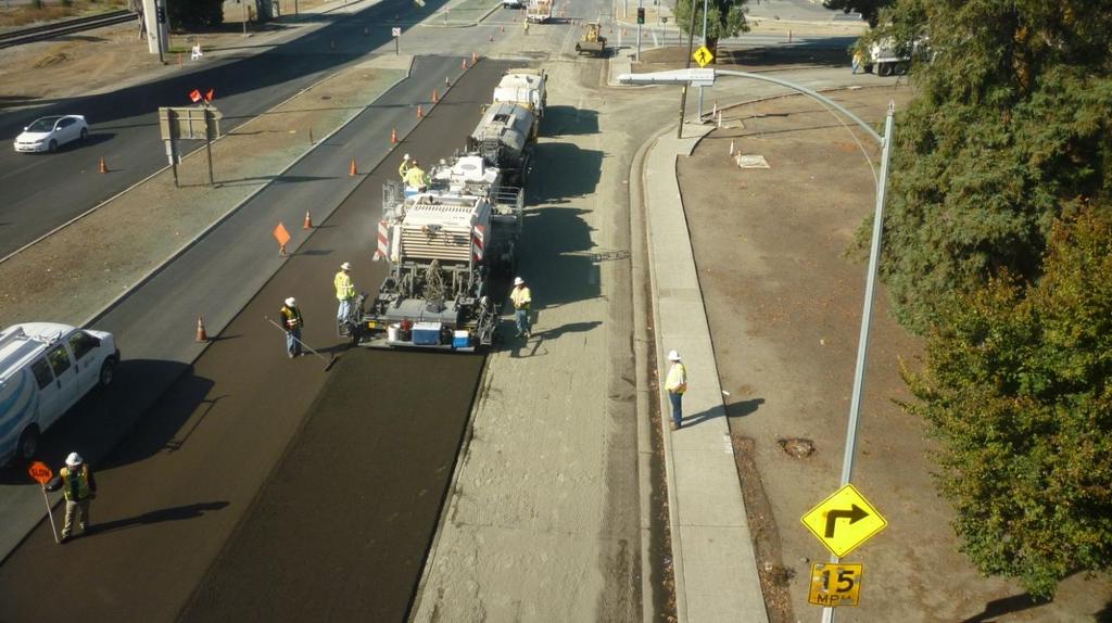 Project Details Wedge cut existing pavement to allow for 2 rubberized wearcourse Adding the designated percentage of foamed asphalt, proportional to working speed Adding metered amount of