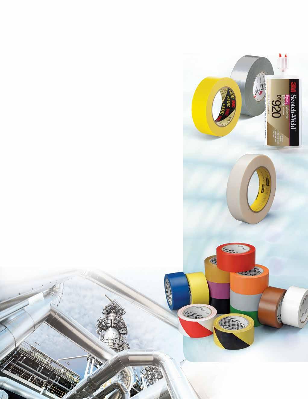 Pipe Fitting and Protection Oil and Gas 3M Performance Yellow Masking Tape 301+ 3M Duct Tape 6969 3M Scotch-Weld Epoxy Adhesive DP920 Piping is the backbone of the Oil and Gas Industry.