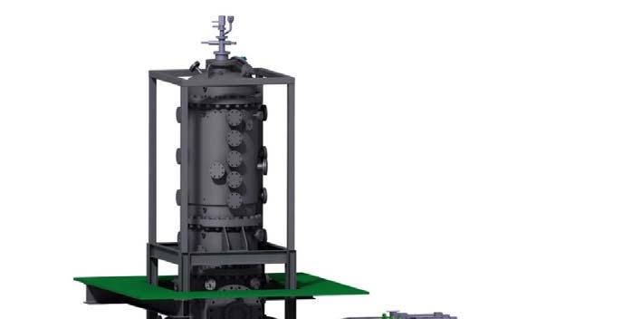Entrained flow gasification Test rig for