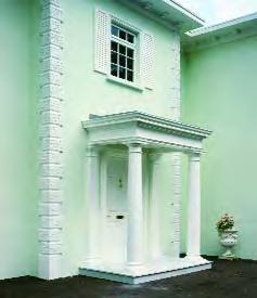 Entrance Porches Wellington The Wellington will accommodate entrances from 914 m to 4780 mm wide and is supplied complete with Doric columns and matching wall pilasters as illustrated, with pediment