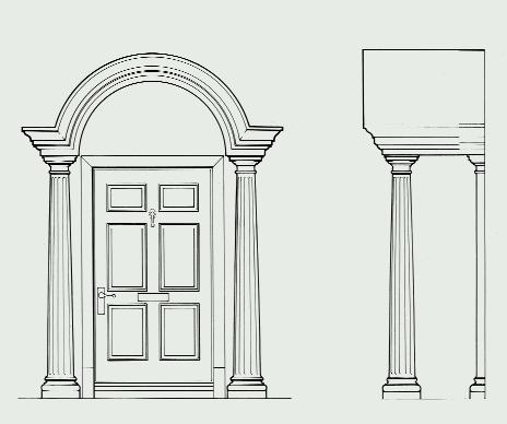 Fanlight Panel To provide an additional finishing touch to this elegant porch a decorative fanlight panel positioned to the rear of the porch above the door is available as an