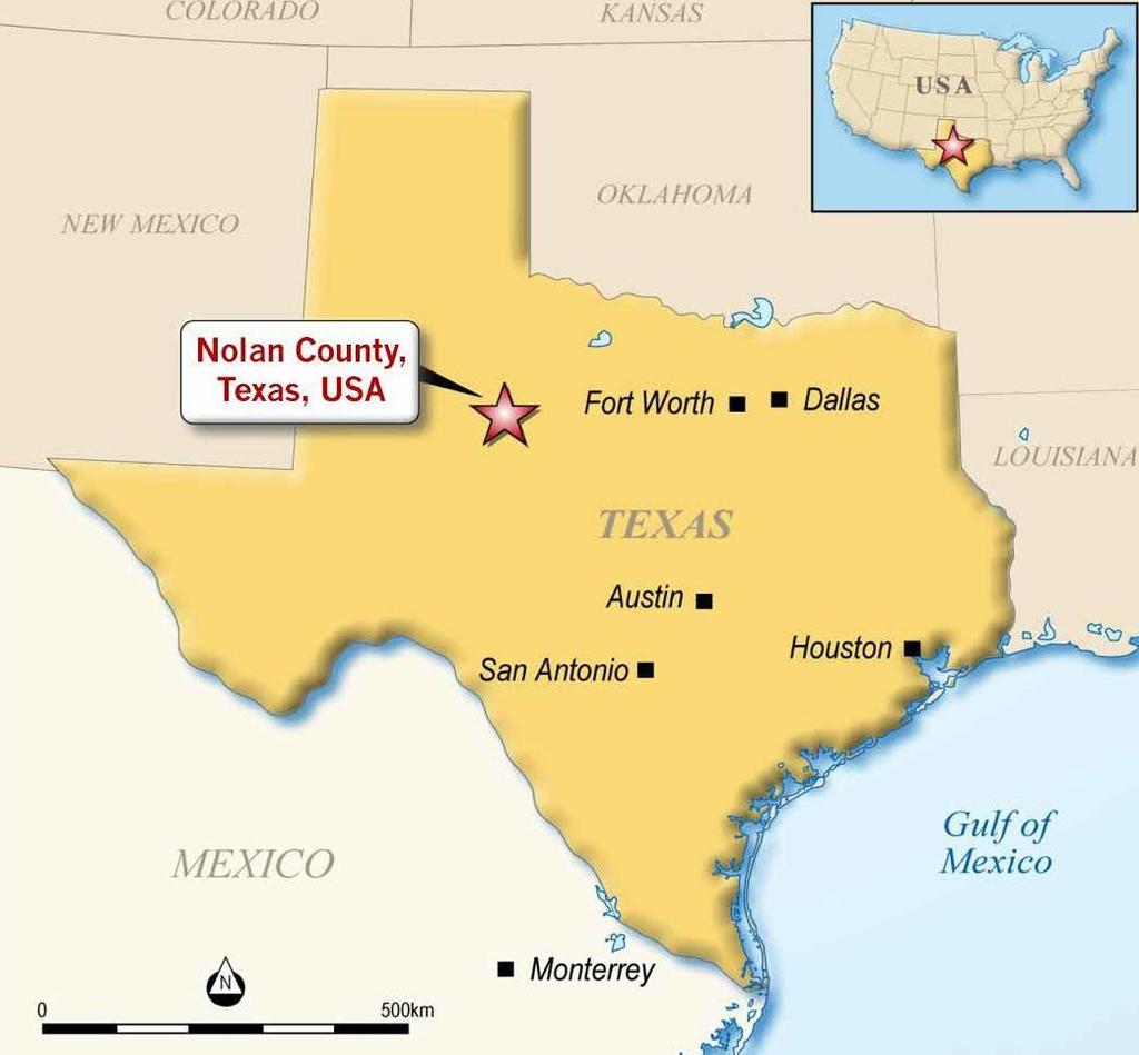 Permian Basin - Texas USA Net 78 sq kms (19,210 Acres) Winchester s 19,210 net acres are located in Nolan Country, Texas in the Permian Basin which is currently the best oil address in the world