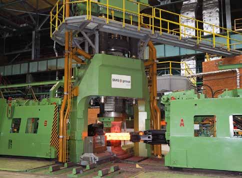 Integrated control of press and manipulator(s) Irrespective of the kind of hydraulic drive (oil or water), the forging press and the rail-bound manipulator(s) are controlled by servo and proportional