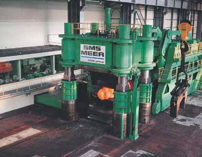 Forging press portfolio Push or pull Push-down type forging presses SMS group push-down type forging presses are recommended where the soil conditions do not allow for a large foundation depth and