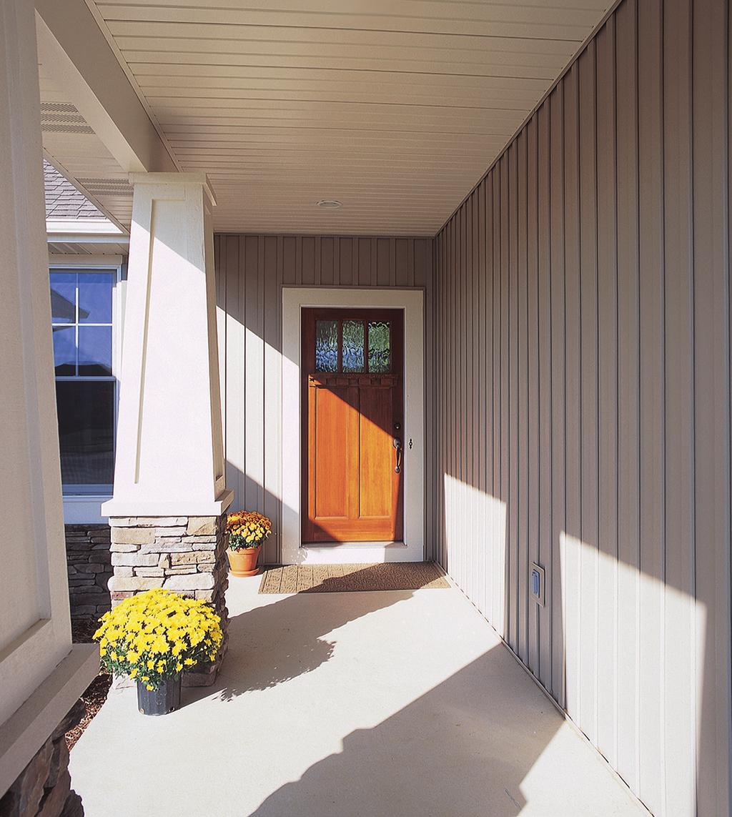 SOFFIT & PORCH CEILING PERFECT DETAILING, EVERY TIME Variform Vinyl and Aluminum Soffit adds dynamic definition and attractive protection for porches, covered decks,