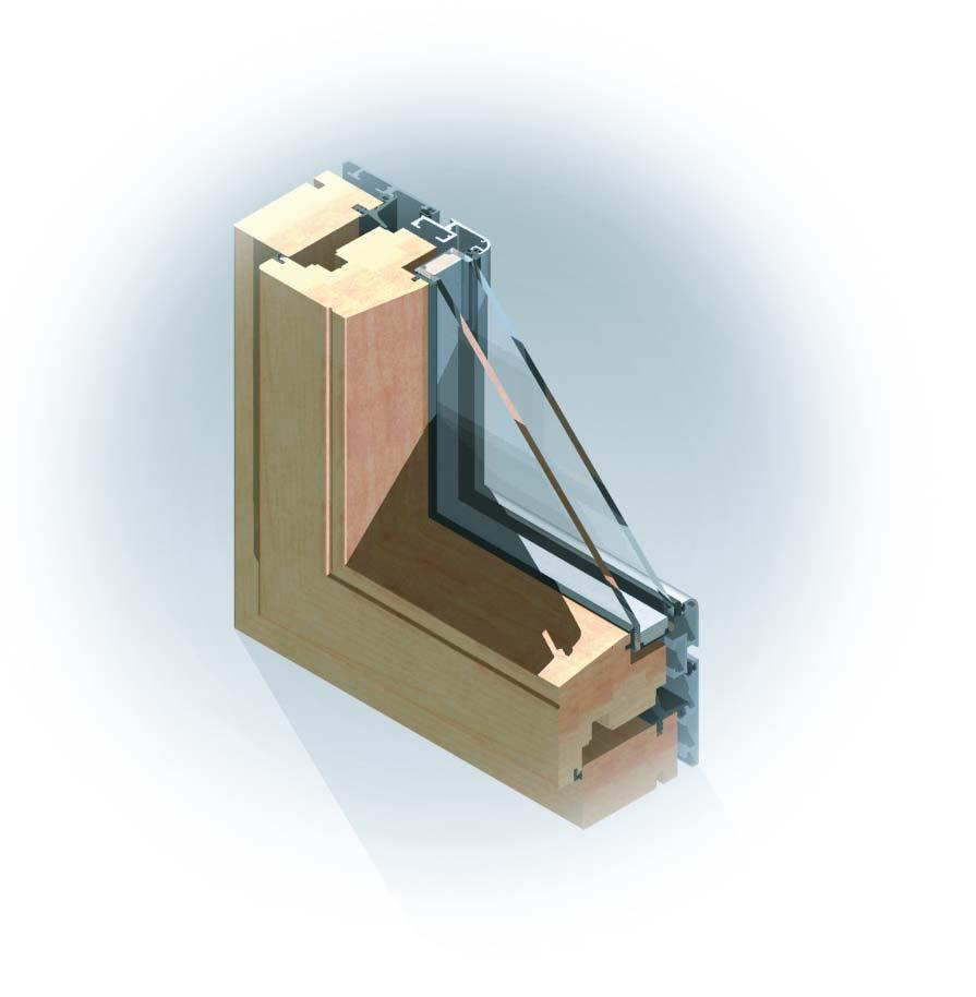 Series 1 : Inward Opening Series 1 : Inward Opening Section through Inward Opening open in 72 106 The Hybrid Series 1 inward opening is an 83mm high performance inward opening window system that