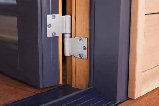 SWINGING WALL SYSTEM Panel Hardware Durable dual leaf hinges with