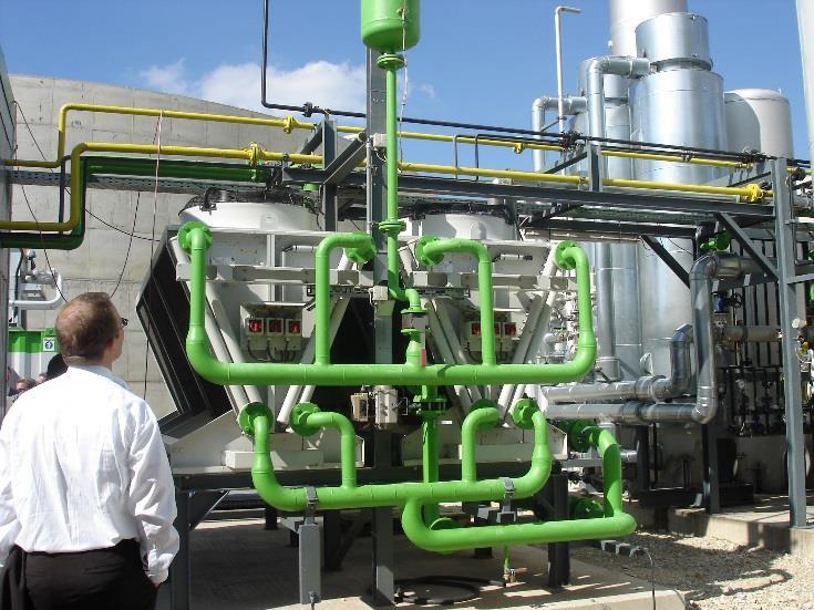 Biogas upgrading to biomethane Biogas can be upgraded to biomethane, which has similar characteristics as natural gas Burning characteristics (heating value, Wobbe index, etc.