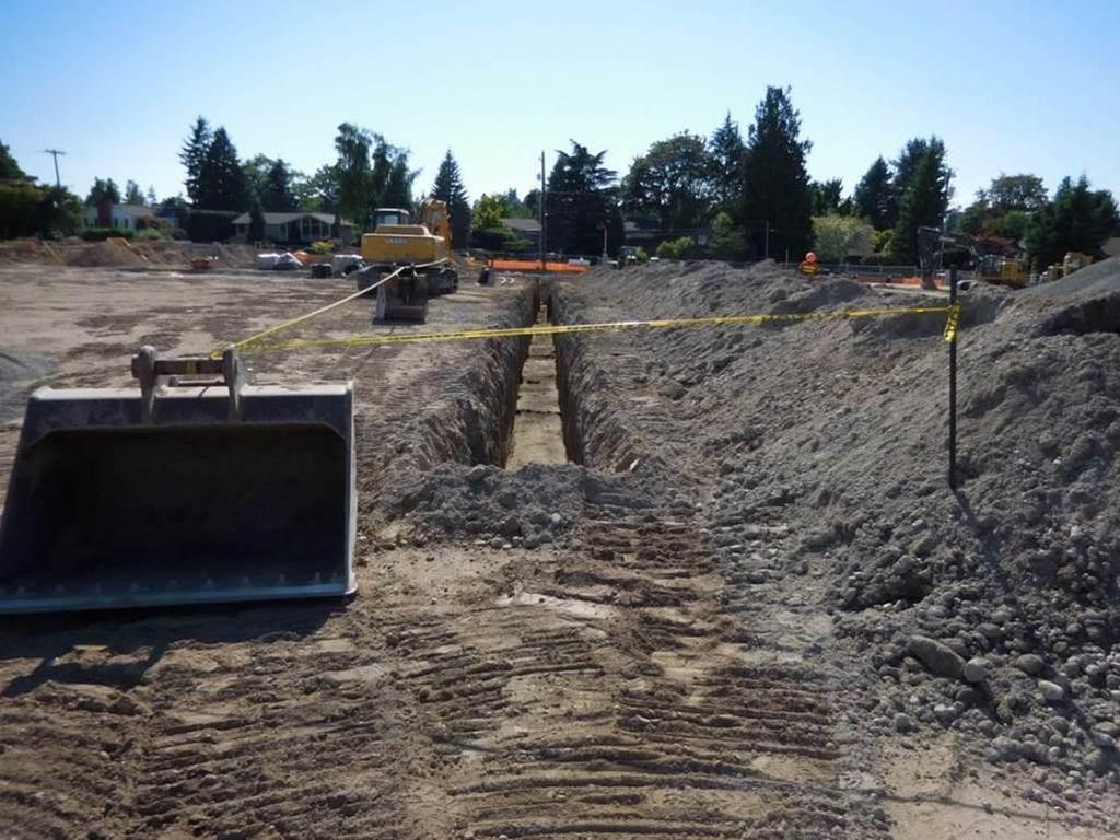 New Thornton Creek Building Trench for