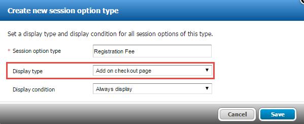 Participants & Options section on the registration form.