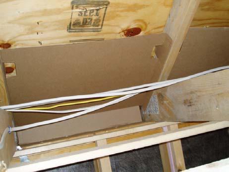 Wall insulation that is: Not in substantial contact with the sheathing on at least one side of the cavity OR, wall that is open (unsheathed) on one side and exposed to the exterior conditions or a