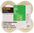 Filament & Strapping Tapes Filament Tapes High Performance Scotch Filament Tape 898 Scotch Filament Tape 8919MSR Scotch Filament Tape 890MSR Clear polypropylene backing with a synthetic rubber resin