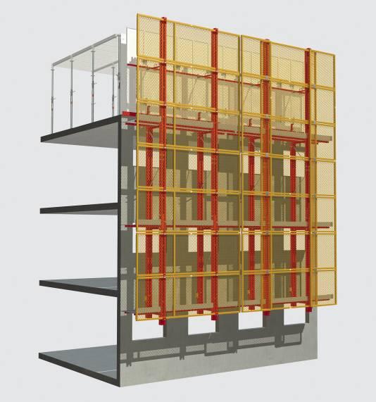 (Graphic: ) Photo 2 LPS as climbing system for punctuated facades: In harmony with the