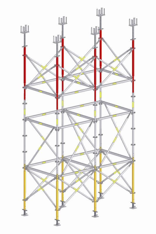 PERI UP Rosett Plus Shoring tower for high loads optimised Enlargement of the range of uses New components have been developed to enlarge the range of uses of PERI UP as shoring.