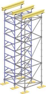 ADAPTION TO SUPPORT GRID The shoring towers TG 60 can be placed independently of the slab s support grid.