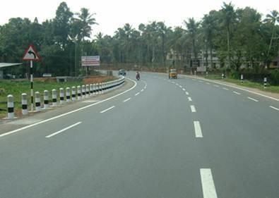 lanes undivided carriageway with 7 meter width in respect of State Highway No. 6 and 18.