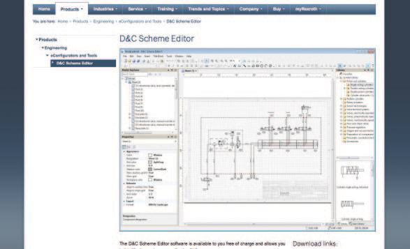 8 Engineering Tools Circuit diagram software Calculation programs Engineering Tools 9 The perfect view: Generate highly accurate pneumatic circuit diagrams with the D&C Scheme Editor Find exactly