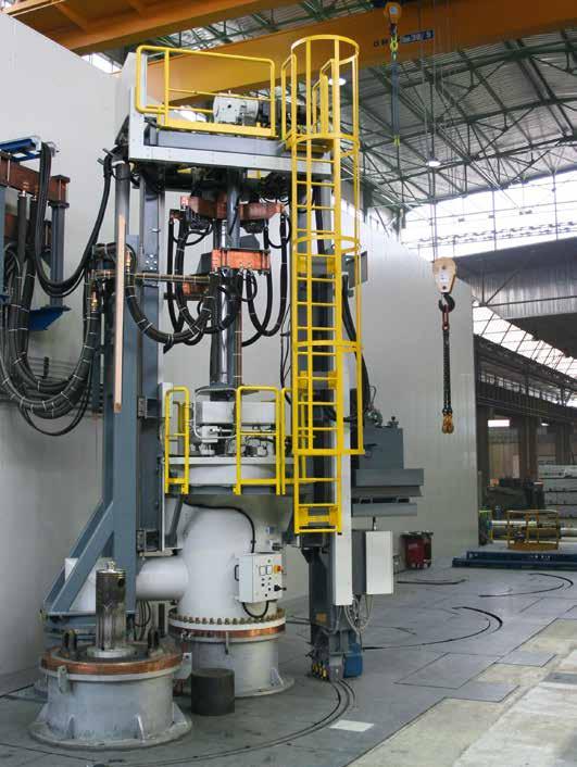 Process Technology and Process Characteristics ALD s process expertise guarantees high process reproducibility and material quality 12 ton VAR furnace from ALD VAR is the continuous remelting of a