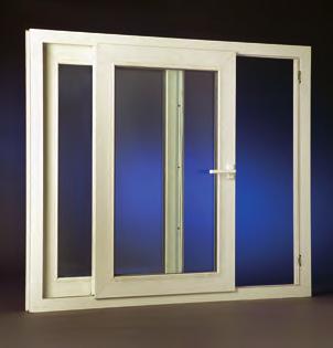 The VEKA Sliding window is offered as a 2 lite configuration with fixed and operable sash combination and