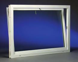 Awning windows are commonly used in combination with casement or fixed window units to add appeal