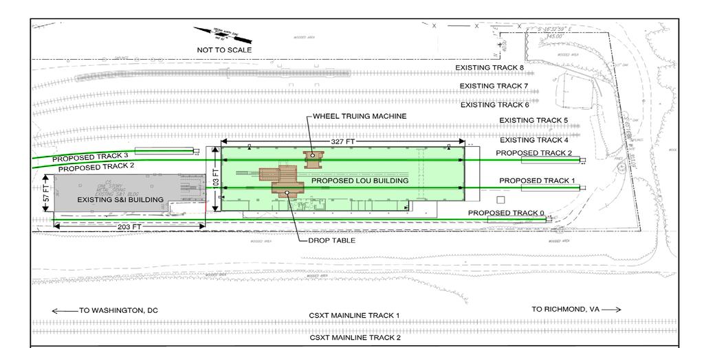 LIFECYCLE OVERHAUL & UPGRADE FACILITY INSERT CONCEPT PLAN HERE D R A F T Concept Design Integrated into Crossroad Yard
